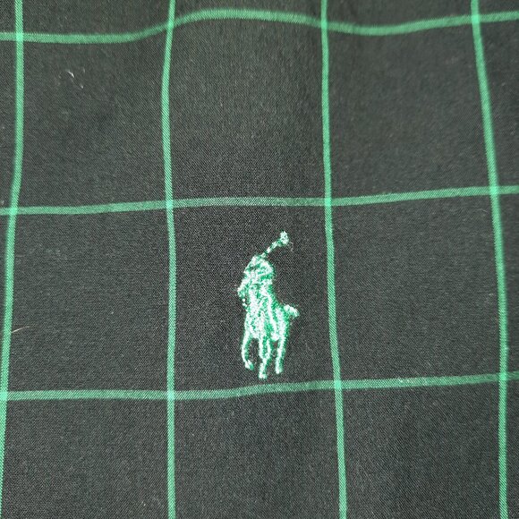 Ralph Lauren Golf Mens Large Button Up Shirt Long Sleeves Custom Fit Checkered - Picture 4 of 4